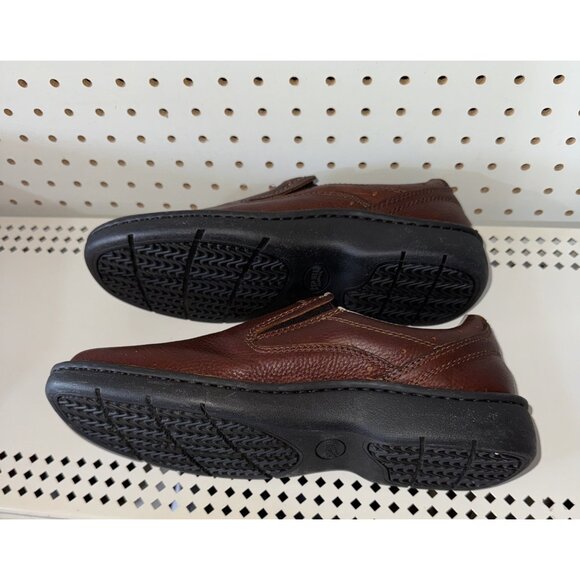 RedHead Marston Mens Leather Slip On Casual Loafers Shoes Size 9.5 WIDE Brown - Picture 6 of 9
